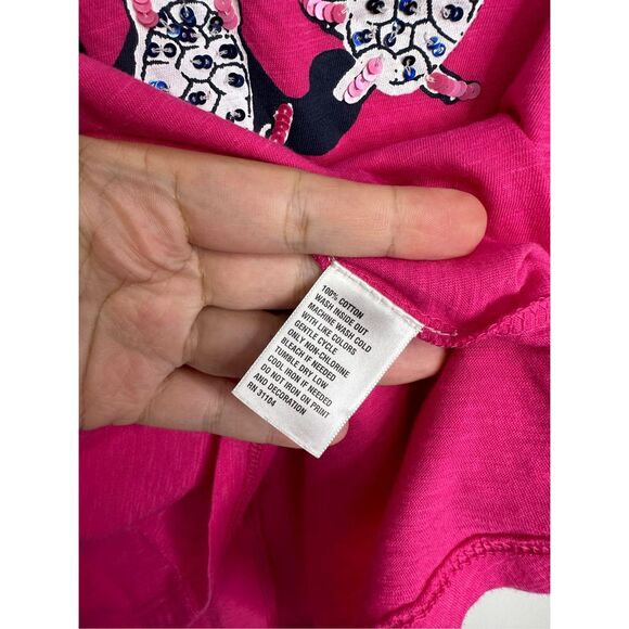 Crown & Ivy Shirt Womens Pink Short Sleeve Sequin Turtle Size XS NEW - Picture 6 of 8